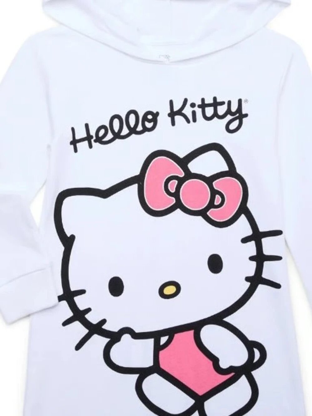 Hello Kitty Girls Hooded Long Sleeve Cosplay Dress S 6/6X